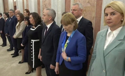  Ceremonia de depunere a juramantului de catre membrii Guvernului condus de Dorin Recean