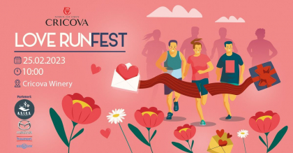 Sute de indragostiti in cautarea dragostei vor alerga prin galeriile renumite de la Cricova in cadrul competitiei LOVE RUN FEST
Sute de indragostiti in cautarea dragostei vor alerga prin galeriile renumite de la Cricova in cadrul competitiei LOVE RUN FEST