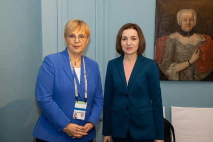 Sefa statului s-a intalnit pentru prima data cu noul presedinte al Sloveniei, Natasa Pirc Musar: „Am invitat presedintele sa viziteze Republica Moldova”