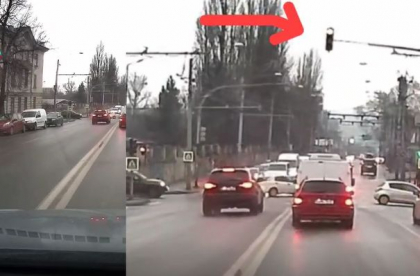 A trecut peste linia dubla continua, a mers la culoarea rosie a semaforului si si-a continuat drumul. Soferul unui Audi - surpins cum merge neregulamentar pe strazile din capitala - VIDEO A trecut peste linia dubla continua, a mers la culoarea rosie a semaforului si si-a continuat drumul. Soferul unui Audi - surpins cum merge neregulamentar pe strazile din capitala - VIDEO