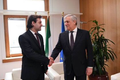 Nicu Popescu, la intrevedere cu vicepresedintele Consiliului de Ministri al Italiei. Ce subiecte au fost discutate de oficiali
