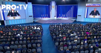 In discursul sau de doua ore, Putin a lansat o amenintare aproape directa impotriva Occidentului, daca va livra rachete cu raza lunga de actiune Ucrainei - VIDEO In discursul sau de doua ore, Putin a lansat o amenintare aproape directa impotriva Occidentului, daca va livra rachete cu raza lunga de actiune Ucrainei - VIDEO