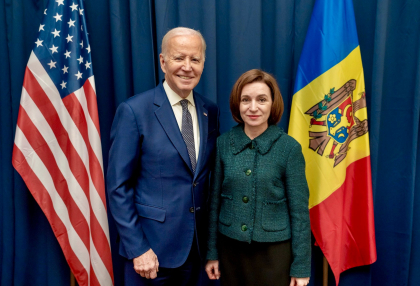 S-au vazut pentru prima data. Maia Sandu si Joe Biden intalnire istorica, la Varsovia. Despre ce au discutat cei doi sefi de stat - FOTO