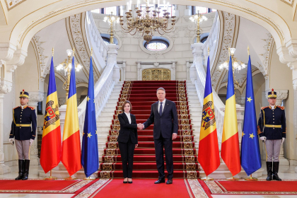 Maia Sandu - intampinata la Palatul Cotroceni de catre presedintele Romaniei, Klaus Iohannis - VIDEO