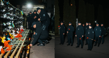 La un an de la declansarea razboiului din tara vecina, politistii de frontiera au adus un omagiu eroilor ucraineni - FOTO La un an de la declansarea razboiului din tara vecina, politistii de frontiera au adus un omagiu eroilor ucraineni - FOTO