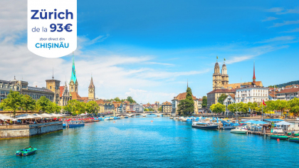 FLYONE lanseaza urmatoarea destinatie noua de zbor - Zurich!