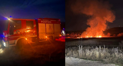 Un incendiu de proportie a izbucnit in apropierea iazului de la Maicani, raionul Ialoveni. Precizarile IGSU - FOTO