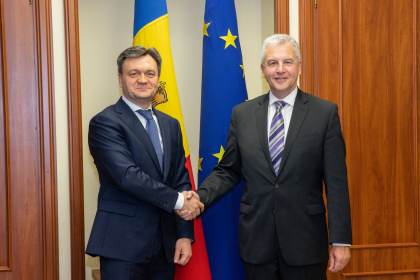 Dorin Recean, la intrevedere cu membrii delegatiei FMI, condusa de Alfred Kammer. Ce subiecte au fost discutate - FOTO