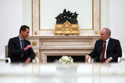  Vladimir Putin l-a primit la Kremlin pe dictatorul sirian Bashar al-Assad - VIDEO