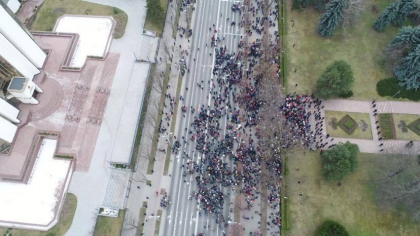 O banda de circulatie pe bulevardul Stefan cel Mare si Sfant - deblocata