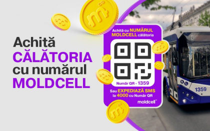 Moldcell contribuie la diversificarea si digitalizarea modalitatilor de plata in transportul public din Chisinau