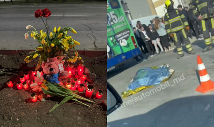 Rudele, despre fetita de 12 ani lovita pe trecerea de pietoni de un troleibuz: „Unicul copil la parinti”. Au fost aduse flori, lumanari si jucarii la locul accidentului - FOTO Rudele, despre fetita de 12 ani lovita pe trecerea de pietoni de un troleibuz: „Unicul copil la parinti”. Au fost aduse flori, lumanari si jucarii la locul accidentului - FOTO