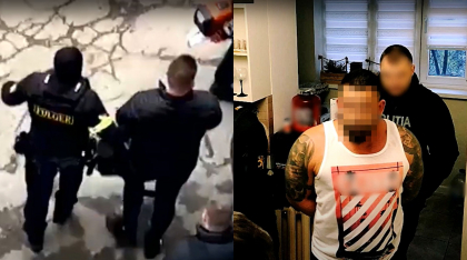 Un barbat - retinut dupa doua luni de cautari. Momentul in care acesta este prins de mascatii de la Fulger in apartamentul in care se ascundea - VIDEO
