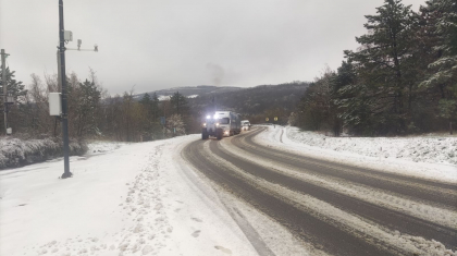 Atentie, soferi. Circulatie inchisa, pe drumul national R7 pentru camioane, din cauza vremii