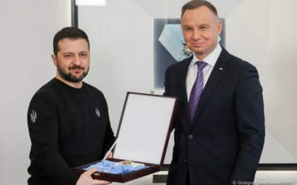 Presedintele Poloniei ii acorda lui Zelenski Ordinul Vulturul Alb, cea mai veche si cea mai inalta distinctie poloneza