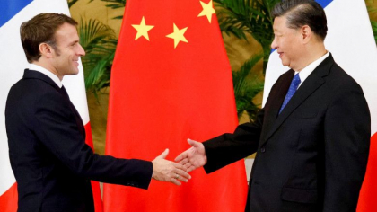 Macron si Biden vor ca Xi Jinping sa ajute la gasirea unei solutii pentru razboiul din Ucraina. Presedintele francez a ajuns in China Macron si Biden vor ca Xi Jinping sa ajute la gasirea unei solutii pentru razboiul din Ucraina. Presedintele francez a ajuns in China