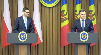 Prim-ministrul Poloniei, la Chisinau: „Tara noastra va oferi Republicii Moldova 20 de generatoare de curent pentru spitalele si alte institutii din tara” - VIDEO