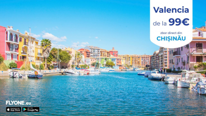 FLYONE da start unei noi destinatii: Chisinau - Valencia! FLYONE da start unei noi destinatii: Chisinau - Valencia!