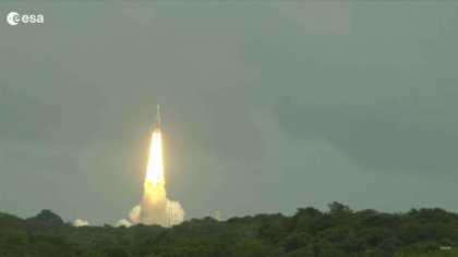 Sonda Spatiala Juice a decolat catre Jupiter, in cautare de medii extraterestre locuibile - VIDEO