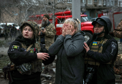  Zeci de case din orasul ucrainean Sloviansk, distruse de rachetele Rusiei: ”Peste 20 de raniti si cel putin 11 morti” - FOTO