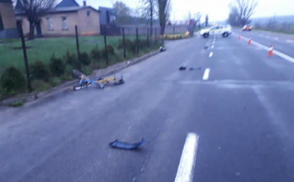 Accident tragic la Hincesti. Un barbat a murit pe loc, dupa ce a fost lovit de o masina, in timp ce mergea pe bicicleta - FOTO 