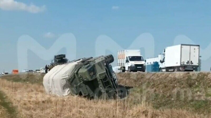 Newsweek: Un soldat rus beat a prabusit intr-un sant un sistem de aparare antiaeriana S-400, de 160 de milioane de dolari