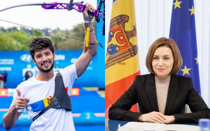 „Ne mandrim cu tinerii nostri.” Maia Sandu, mesaj de felicitare pentru arcasul Dan Olaru, care a castigat medalia de aur in prima etapa a Cupei Mondiale din Antalya „Ne mandrim cu tinerii nostri.” Maia Sandu, mesaj de felicitare pentru arcasul Dan Olaru, care a castigat medalia de aur in prima etapa a Cupei Mondiale din Antalya