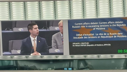 Mihail Popsoi, la Sesiunea de primavara a APCE: „Atat timp cat suntem cu totii uniti, nicio influenta rusa nu va putea sa franga spiritul liber al poporului moldovean” - VIDEO Mihail Popsoi, la Sesiunea de primavara a APCE: „Atat timp cat suntem cu totii uniti, nicio influenta rusa nu va putea sa franga spiritul liber al poporului moldovean” - VIDEO