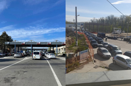 Trafic intensiv la vama Sculeni. Zeci de masini asteapta la coada pentru a parasi Republica Moldova - FOTO Trafic intensiv la vama Sculeni. Zeci de masini asteapta la coada pentru a parasi Republica Moldova - FOTO