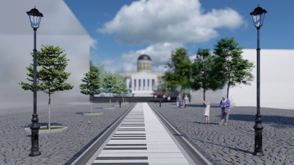  Proiect inedit la Chisinau. Un segment de drum va imita alternarea clapelor unui pian