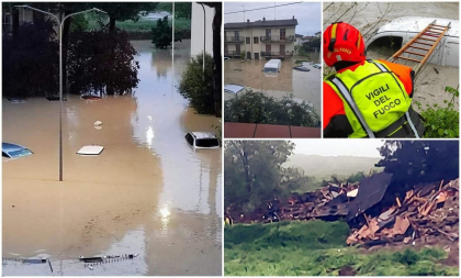 Dezastru in Italia, in urma furtunilor si ploilor torentiale. Batran luat de ape la Ravenna, casa prabusita in Bologna. Sunt sute de evacuati - FOTO / VIDEO Dezastru in Italia, in urma furtunilor si ploilor torentiale. Batran luat de ape la Ravenna, casa prabusita in Bologna. Sunt sute de evacuati - FOTO / VIDEO