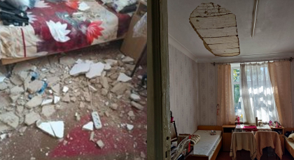 Revoltator. O parte din tavanul unei camere din caminul de la Academia de Muzica, Teatru si Arte Plastice a cazut peste o studenta - FOTO 