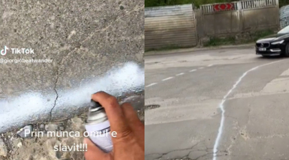Un barbat a aplicat singur marcaje rutiere in apropierea Sectiei de calificare a conducatorilor auto din capitala. Ce spune politia despre actiunea acestuia - VIDEO Un barbat a aplicat singur marcaje rutiere in apropierea Sectiei de calificare a conducatorilor auto din capitala. Ce spune politia despre actiunea acestuia - VIDEO