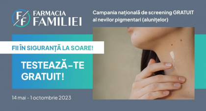 Cancerul de piele poate fi prevenit! Fii in siguranta la soare! Testeaza-te GRATUIT! Cancerul de piele poate fi prevenit! Fii in siguranta la soare! Testeaza-te GRATUIT!
