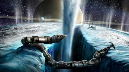 NASA va trimite un sarpe robotic pe una dintre lunile lui Saturn in cautarea vietii extraterestre - FOTO NASA va trimite un sarpe robotic pe una dintre lunile lui Saturn in cautarea vietii extraterestre - FOTO