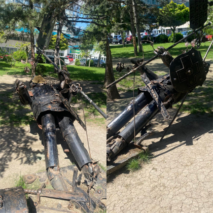 Act de vandalism pe bulevardul Moscova din capitala. „Omul din metal” a fost doborat la pamant. Pretura: „Solicitam atitudine si bun simt” - FOTO
Act de vandalism pe bulevardul Moscova din capitala. „Omul din metal” a fost doborat la pamant. Pretura: „Solicitam atitudine si bun simt” - FOTO