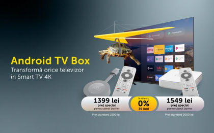 Transforma-ti televizorul simplu in unul Smart cu Android TV BOX de la StarNet! Transforma-ti televizorul simplu in unul Smart cu Android TV BOX de la StarNet!