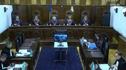 Sedinta Curtii Constitutionala de examinare a demersului Guvernului privind verificarea constitutionalitatii partidului SOR - reluata - VIDEO Sedinta Curtii Constitutionala de examinare a demersului Guvernului privind verificarea constitutionalitatii partidului SOR - reluata - VIDEO