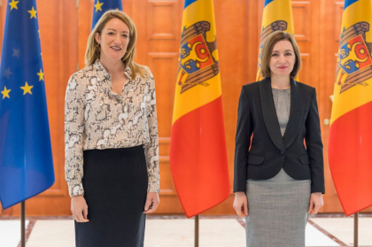 Presedintele Parlamentului European vine la Chisinau. Roberta Metsola va participa la Adunarea „Moldova Europeana” 