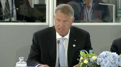 Klaus Iohannis, la sesiunea plenara a Summitului Comunitatii Politice Europene: „Consolidarea Republicii Moldova inseamna si consolidarea rezilientei strategice a Europei” Klaus Iohannis, la sesiunea plenara a Summitului Comunitatii Politice Europene: „Consolidarea Republicii Moldova inseamna si consolidarea rezilientei strategice a Europei”
