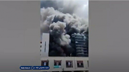 Explozie si incendiu urias, intr-o cladire din Roma. Sunt aproape 20 de victime - FOTO/VIDEO