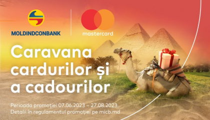 Achita cu cardul tau Mastercard de la Moldindconbank si participa la Caravana cadourilor