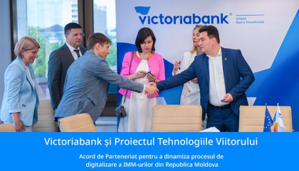 Victoriabank si Proiectul Tehnologiile Viitorului in Moldova au incheiat un Acord de Parteneriat pentru a dinamiza procesul de digitalizare a IMM-urilor din Republica Moldova Victoriabank si Proiectul Tehnologiile Viitorului in Moldova au incheiat un Acord de Parteneriat pentru a dinamiza procesul de digitalizare a IMM-urilor din Republica Moldova