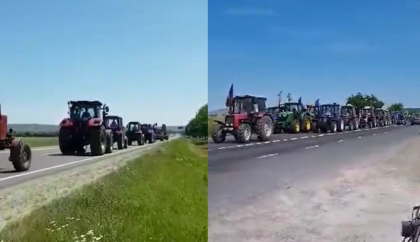 Fermierii de la Telenesti si Hincesti au iesit si astazi cu tehnica agricola: Au blocat drumuri si claxonat in semn de protest - VIDEO Fermierii de la Telenesti si Hincesti au iesit si astazi cu tehnica agricola: Au blocat drumuri si claxonat in semn de protest - VIDEO