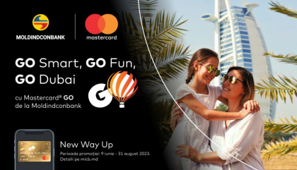 GO Smart, GO Fun, GO Dubai – o noua promotie de la Moldindconbank pentru detinatorii cardurilor Mastercard GO
