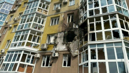 Stare de urgenta intr-un oras din Rusia. O drona a lovit un bloc de locuinte - VIDEO