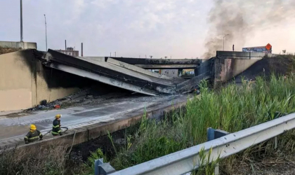 SUA: O autostrada importanta s-a prabusit in Philadelphia, perturband traficul din estul tarii - VIDEO 