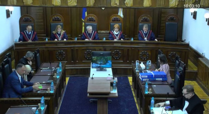 Sedinta Curtii Constitutionale in care se examineaza sesizarea privind scoaterea partidului SOR in afara legii: Magistratii au decis restituirea materialelor inaintate de sefa Procuraturii Anticoruptie 