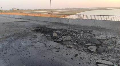 Ucrainenii au lovit cu rachete „Poarta catre Crimeea”, podul care leaga Peninsula de regiunea Herson - FOTO 