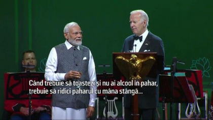 „Va indemn sa toastam impreuna...dar nu avem pahare”. Cum l-a „rasfatat” Biden pe premierul indian la Casa Alba „Va indemn sa toastam impreuna...dar nu avem pahare”. Cum l-a „rasfatat” Biden pe premierul indian la Casa Alba